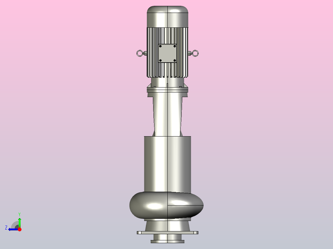 WL(Ⅱ)型系列立式排污泵Ⅱ型-直管[250WLⅡ600-28-75]右视图