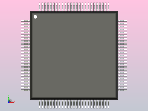 QFP 封装（四方扁平封装）QFP40P1460X1460X245-100N前视缩略图