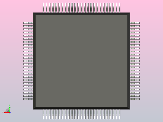QFP 封装（四方扁平封装）QFP40P1460X1460X245-100N后视缩略图