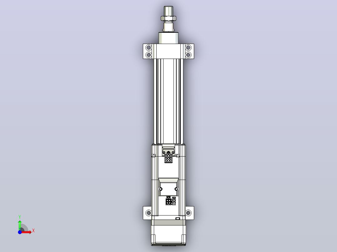 轻载电动缸TPA-ESR40-1210C-L150-MR-LB-W-P40-C3前视图