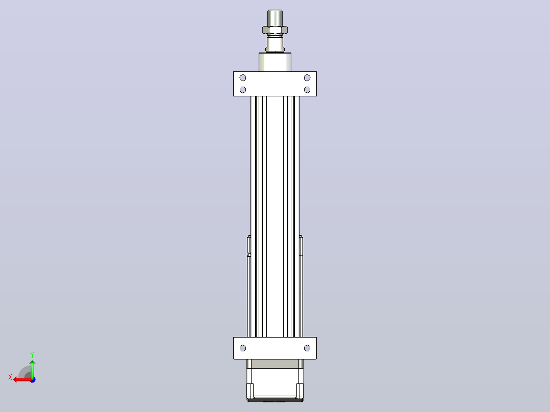 轻载电动缸TPA-ESR40-1210C-L150-MR-LB-W-P40-C3后视图