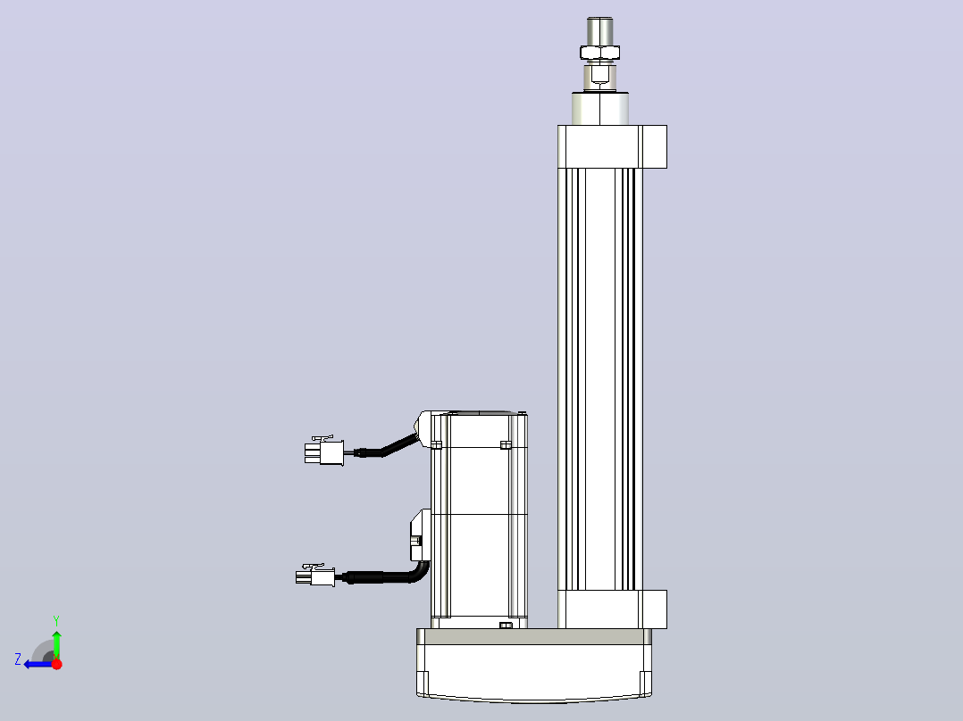 轻载电动缸TPA-ESR40-1210C-L150-MR-LB-W-P40-C3右视图