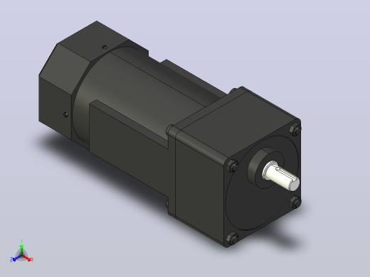 180W 微型减速电机[61K180GU-A]正等轴测缩略图