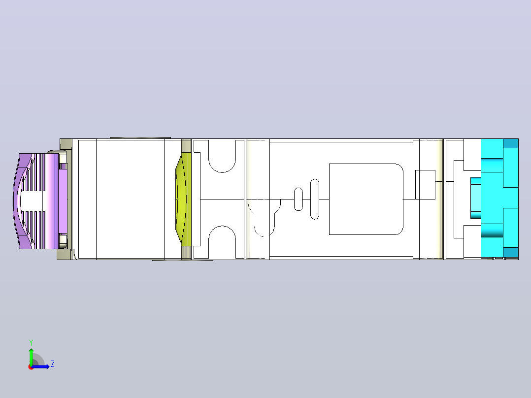 NB7&amp;1P&amp;小型断路器三维模型202307左视图