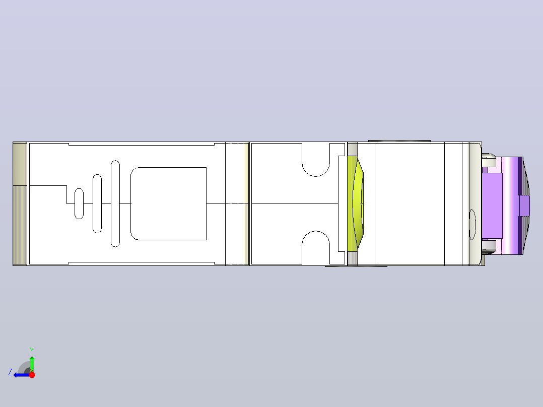 NB7&amp;1P&amp;小型断路器三维模型202307右视图