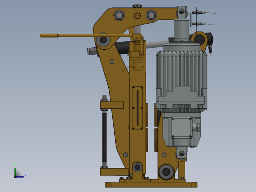 YP32系列电力液压盘式制动器YP32-3000-710×30-ⅠB-CL.RL.WL.HL左视缩略图