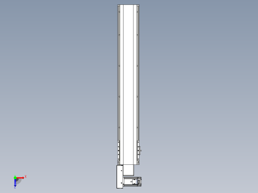 皮带直线轴半封闭可选导轨TPA-HNB-140D-120-L800-ML-C-P40-N3俯视缩略图