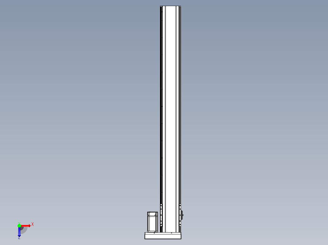 日规模组半封闭丝杆TPA-HNR-120D-1610C-L1100-ML-Y-P40-N3俯视图