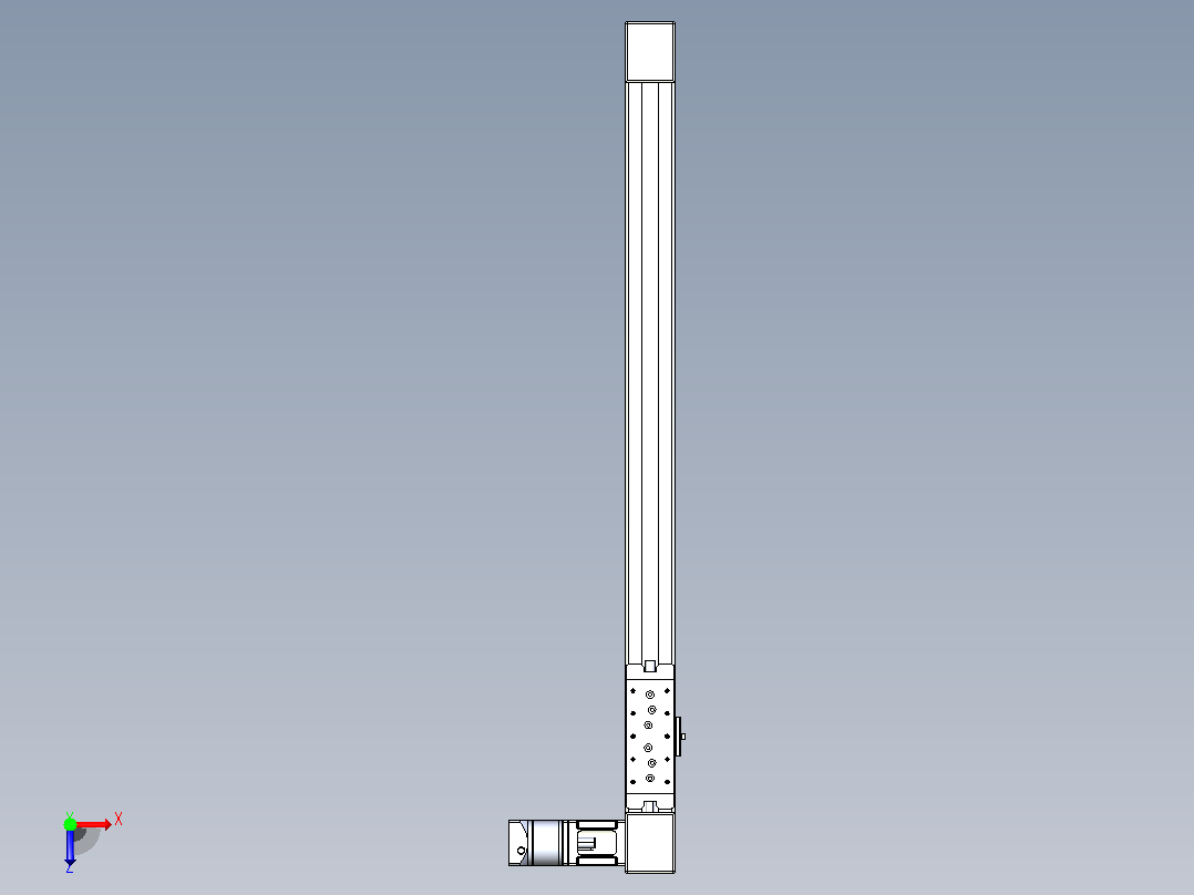 带式直线轴半闭式TPA-ONB-60-140-L750-DL-J60-N3俯视图