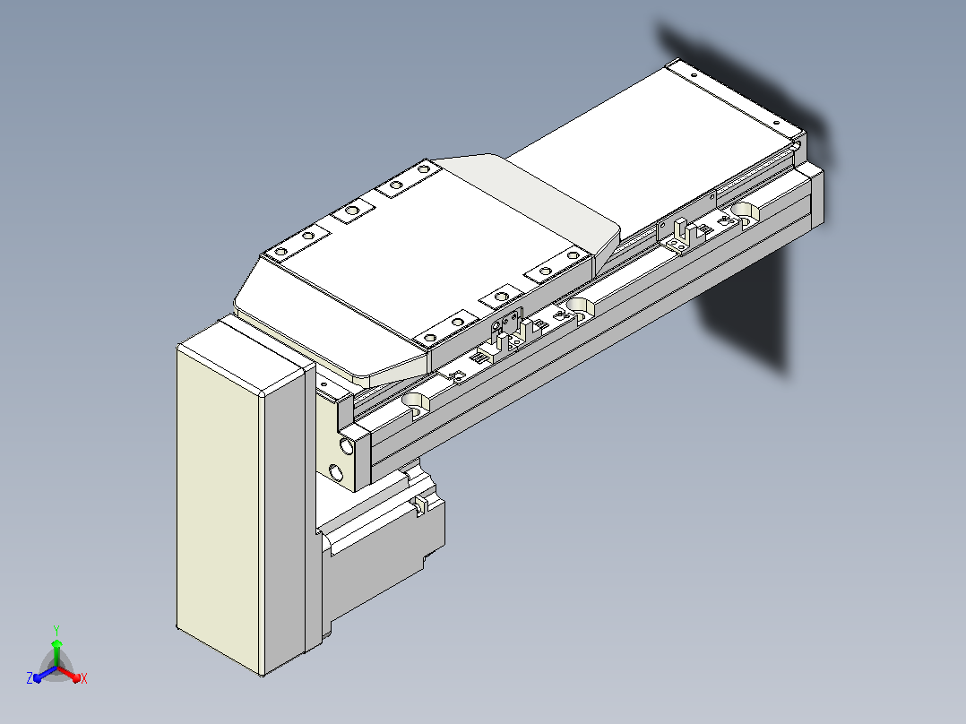 滚珠丝杠直线轴内置导轨TPA-GCR-150-2010C-L150-MP-M75-N3主视图