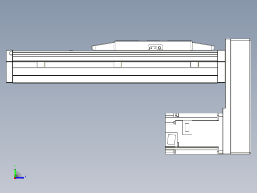 滚珠丝杠直线轴内置导轨TPA-GCR-150-2010C-L150-MP-M75-N3左视缩略图