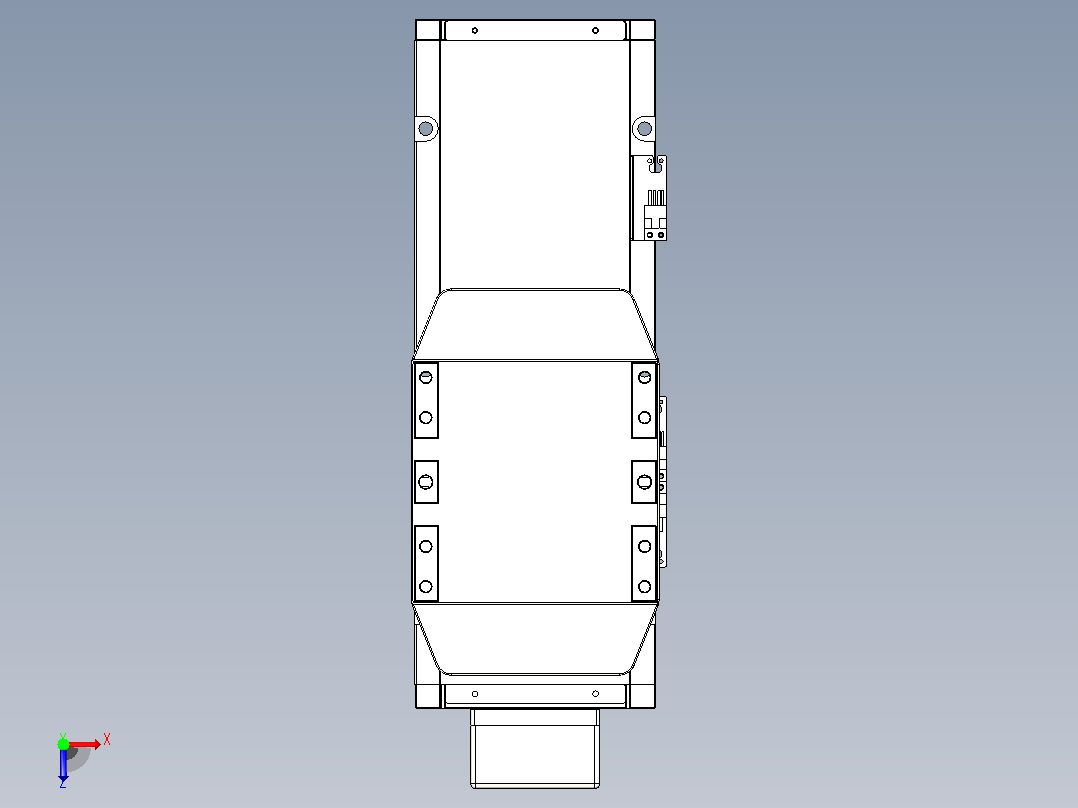 滚珠丝杠直线轴内置导轨TPA-GCR-150-2010C-L150-MP-M75-N3俯视图
