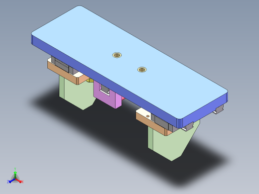 对中夹紧治具正等轴测缩略图