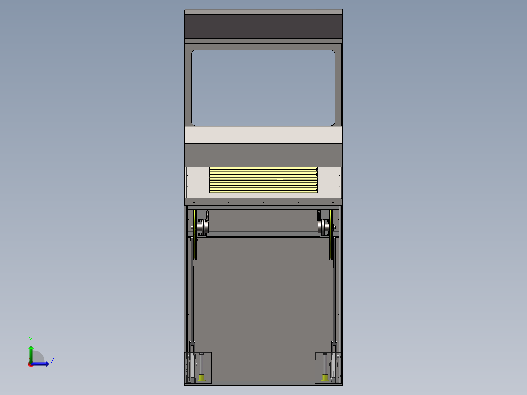 可移动垃圾箱（sw16可编辑+工程图）左视图