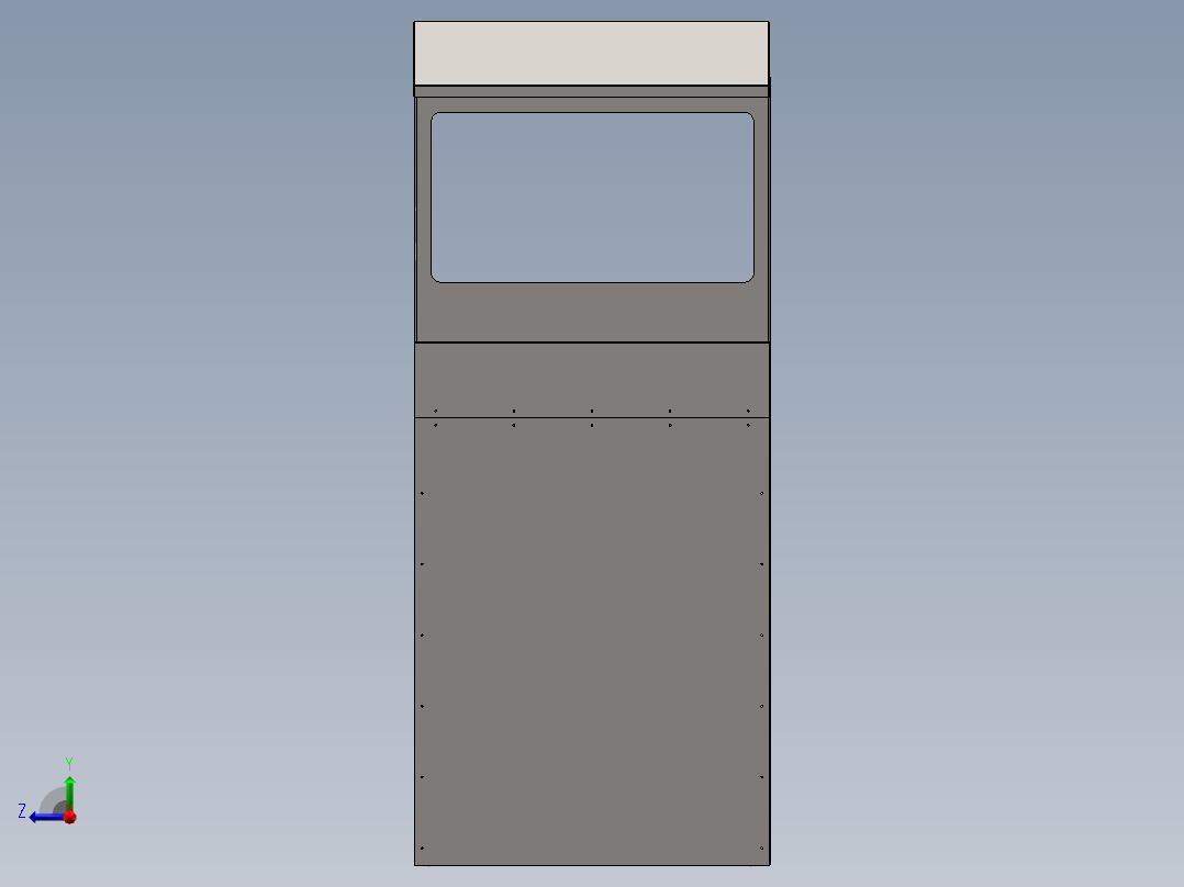 可移动垃圾箱（sw16可编辑+工程图）右视图
