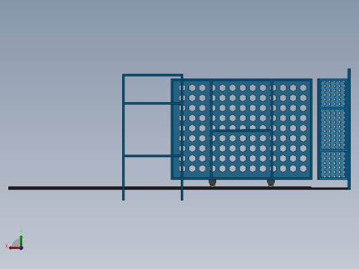 Surgulu推拉门结构模型3D图纸 Solidworks设计后视缩略图