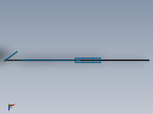 Surgulu推拉门结构模型3D图纸 Solidworks设计俯视缩略图