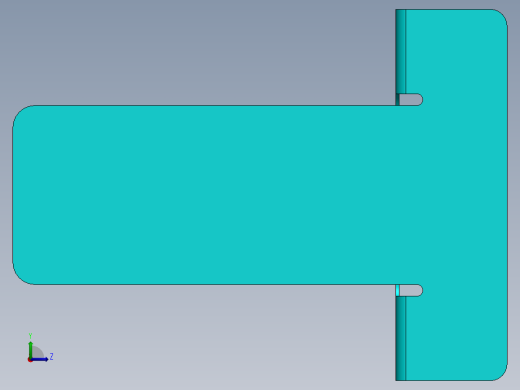 SolidWorks 书挡设计左视缩略图