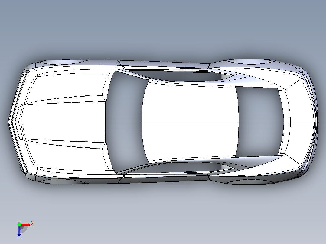 雪佛兰车壳俯视图