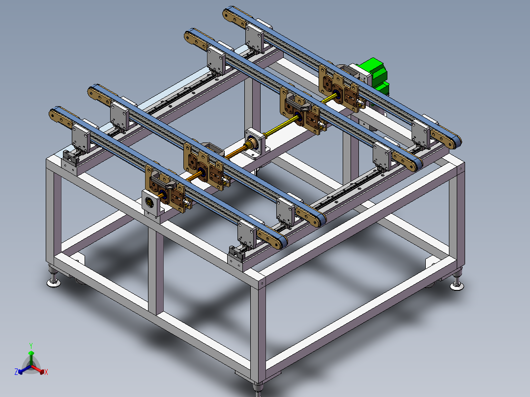 多级皮带传动装置设备