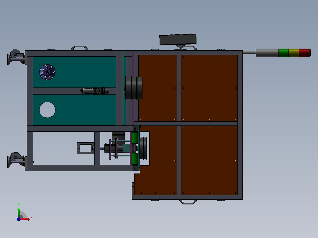 测间隙、平面度检测系统前视图
