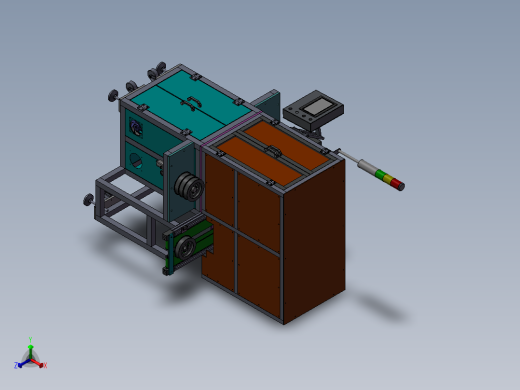 测间隙、平面度检测系统正等轴测缩略图