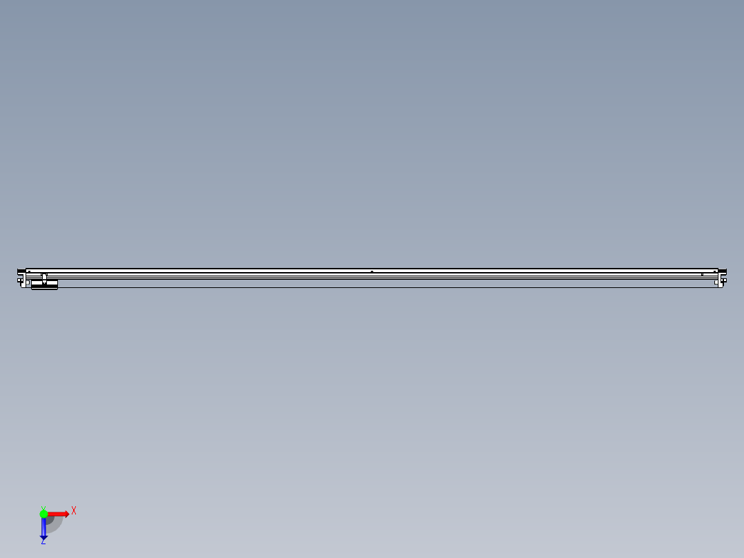 威洛博VL系列直线电机模组-VL17E1-S2800俯视图