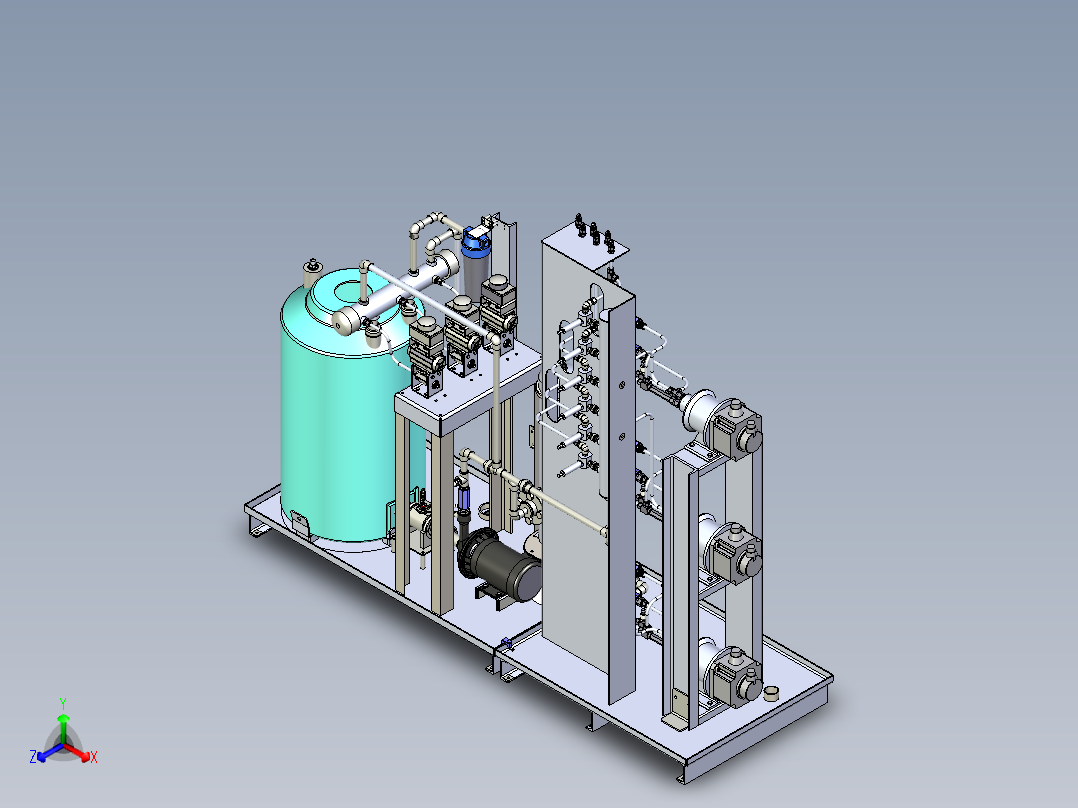 液压动力单元7正等轴测图