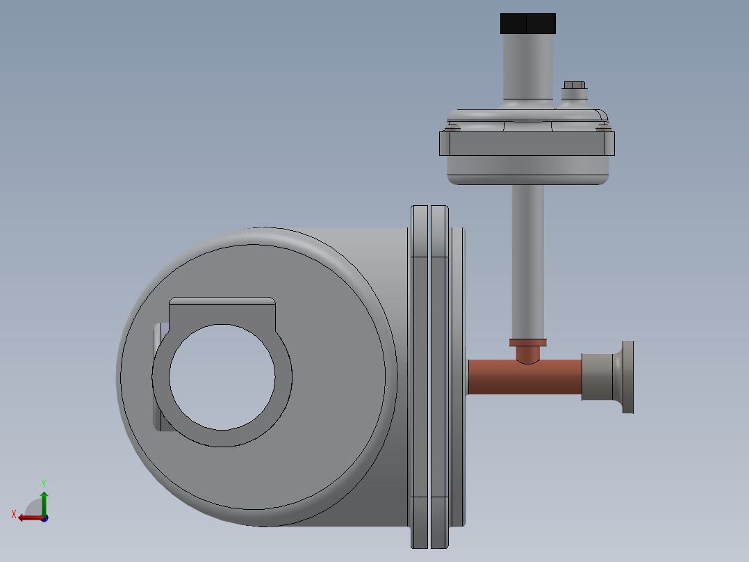 快速关闭阀后视图