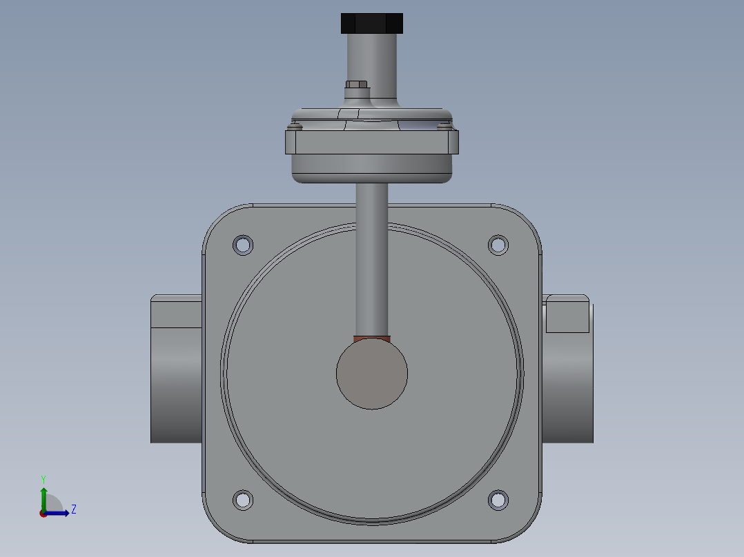 快速关闭阀左视图