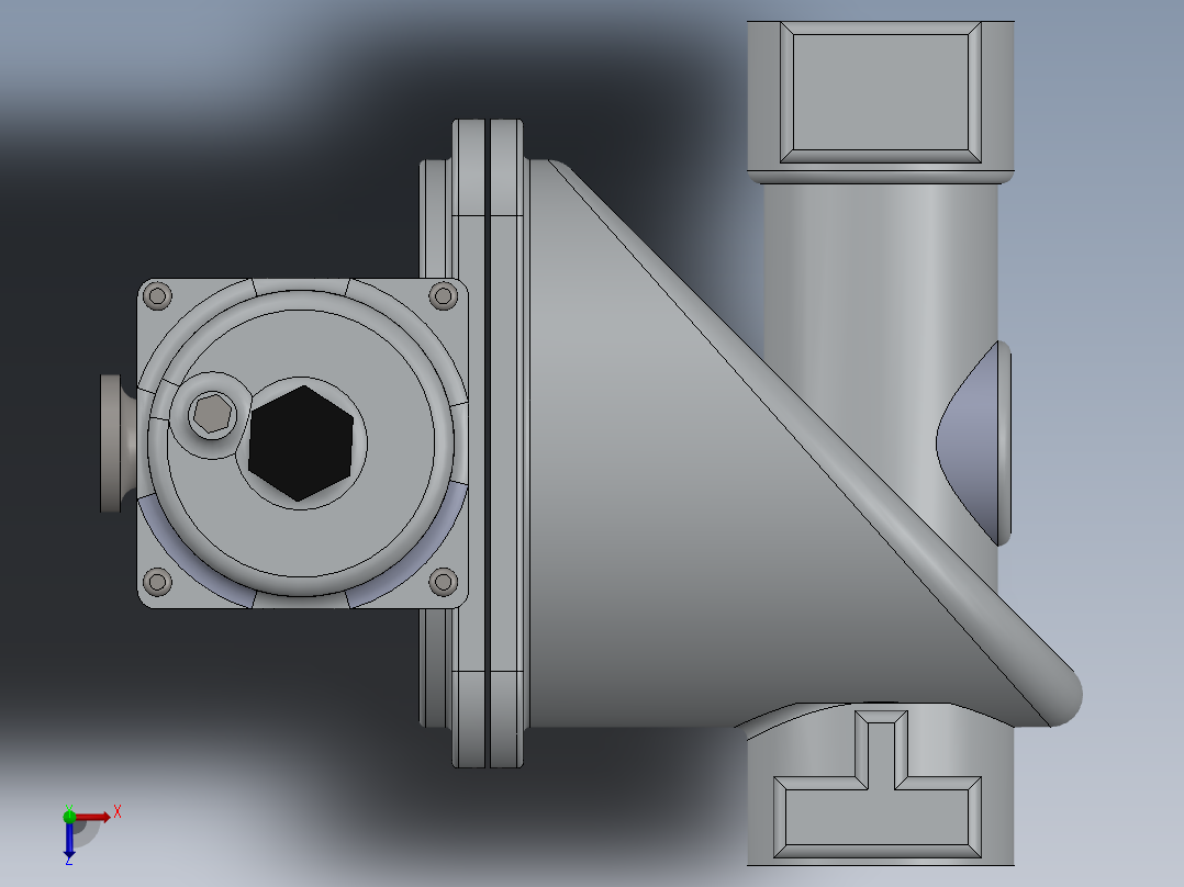 快速关闭阀俯视图