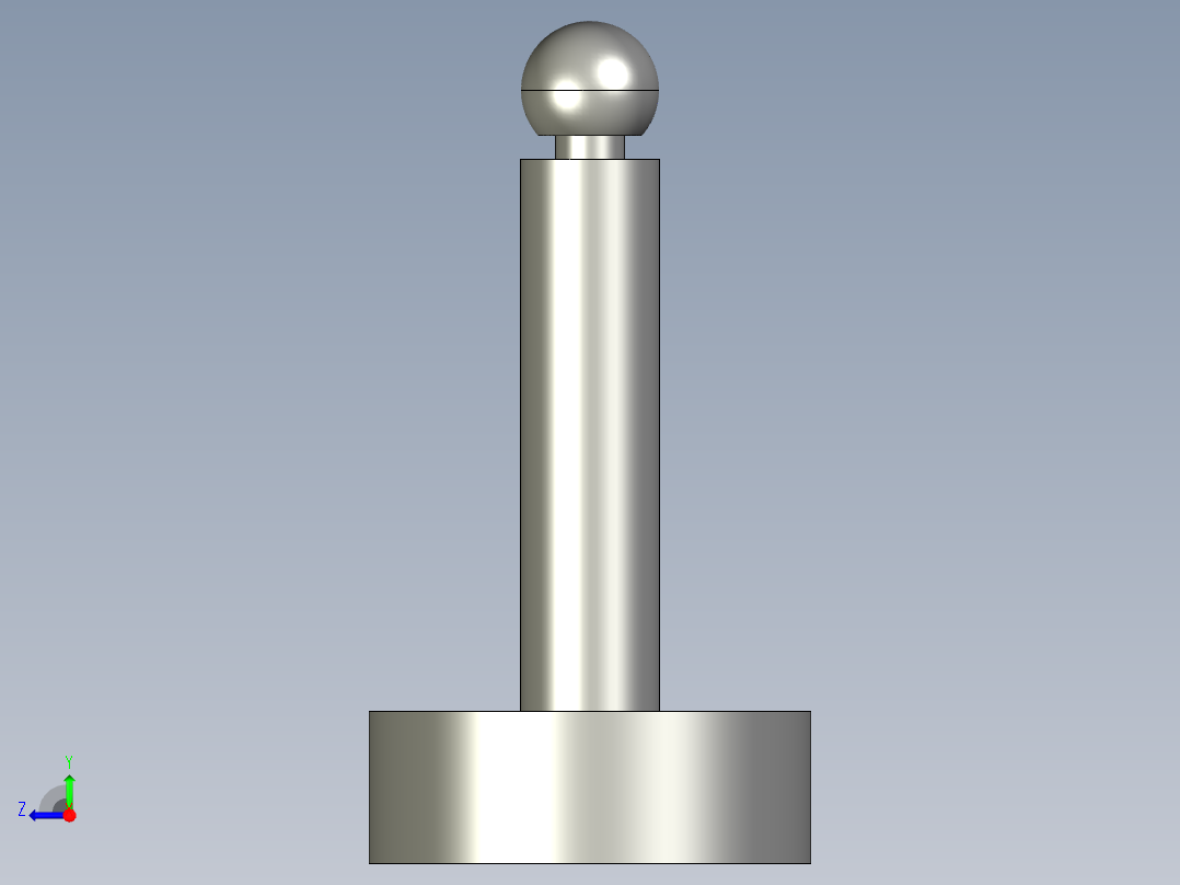 調整搖擺螺絲(C型)BJ737-C-3D多系列多零件图纸模型右视图