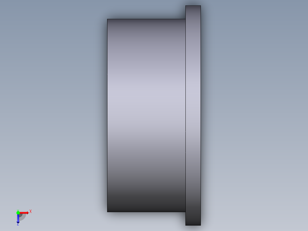 26QPV 扁脸短按DIN 8063 PN 10 16与溶剂焊接插座俯视图