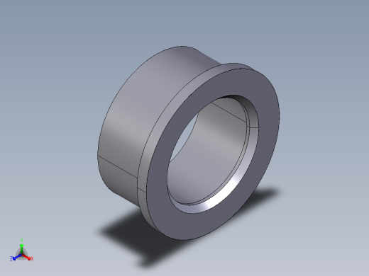 26QPV 扁脸短按DIN 8063 PN 10 16与溶剂焊接插座正等轴测缩略图