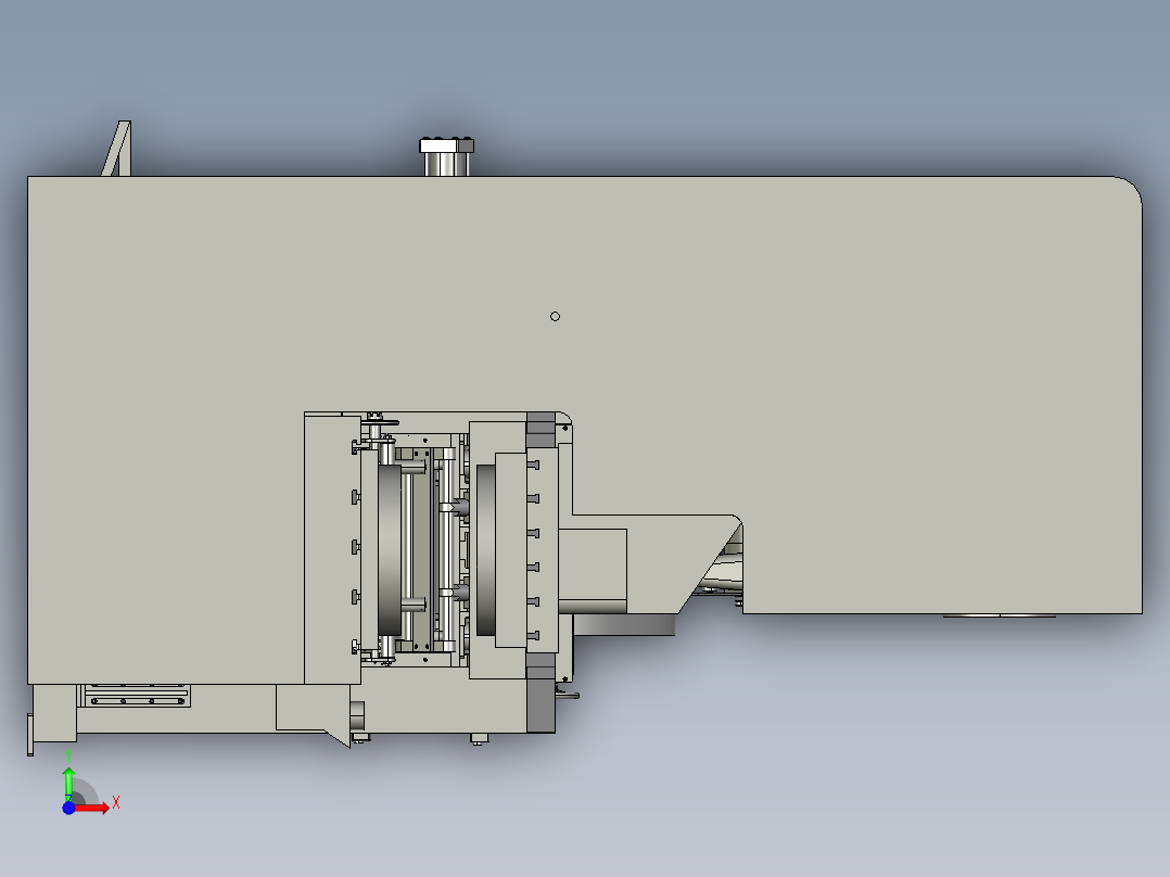 NC伺服三合一冲床钢带送料机前视图