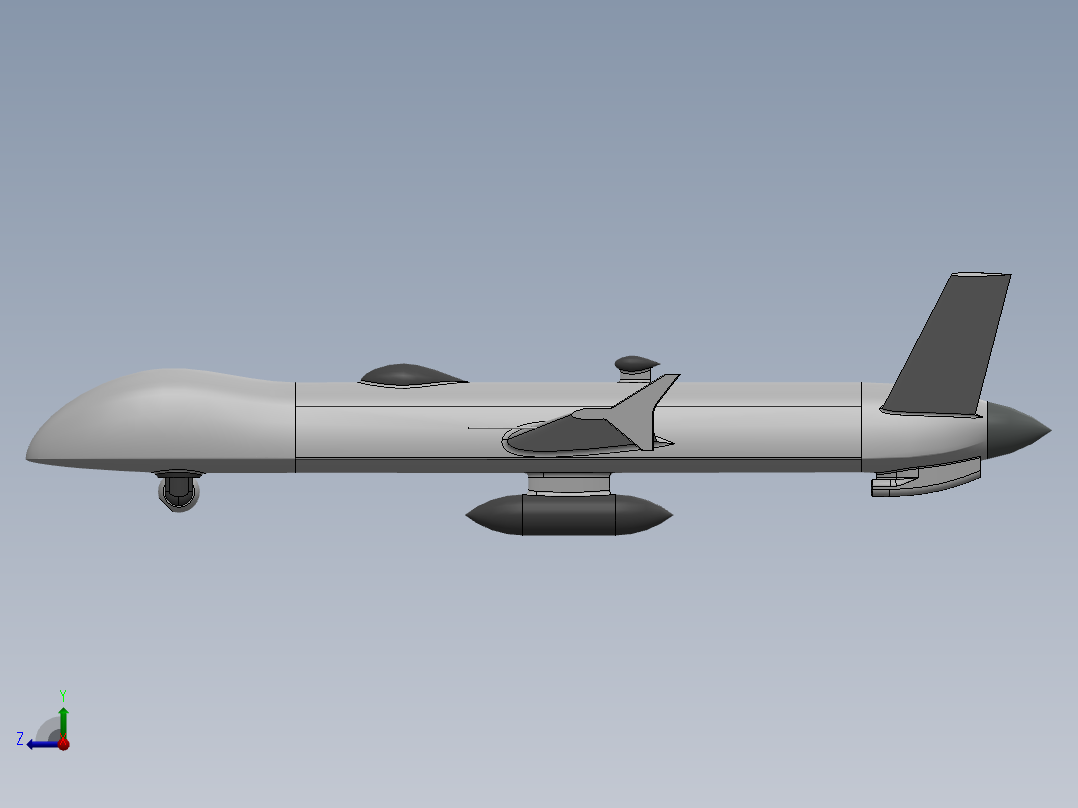 升降机翼型 NACA 0006右视图