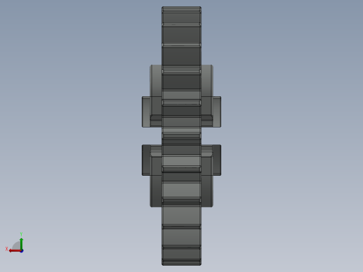 x187 OldGray Technic Gear 24 Tooth with Three Axleholes.SLDPRT后视缩略图