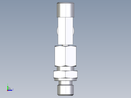 卡套式工业通用硬管接头EO_Assembled_adjustable_standpipe_run_tee_EVL06SROMD71左视缩略图