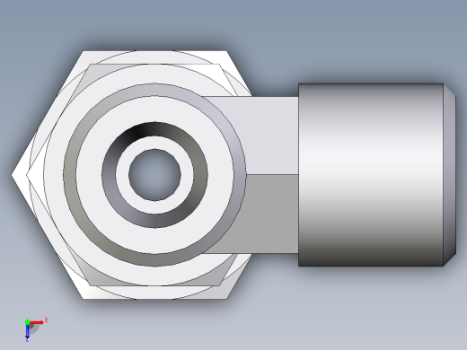 卡套式工业通用硬管接头EO_Assembled_adjustable_standpipe_run_tee_EVL06SROMD71俯视缩略图