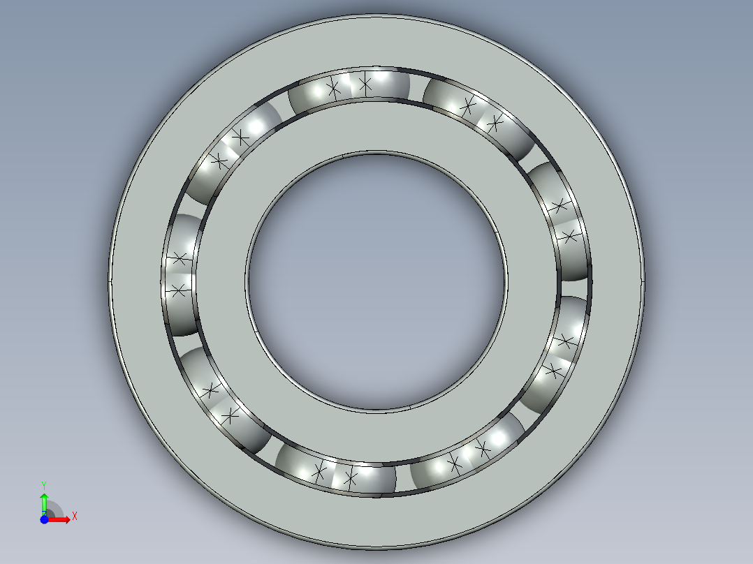 摆线钢球造型前视图