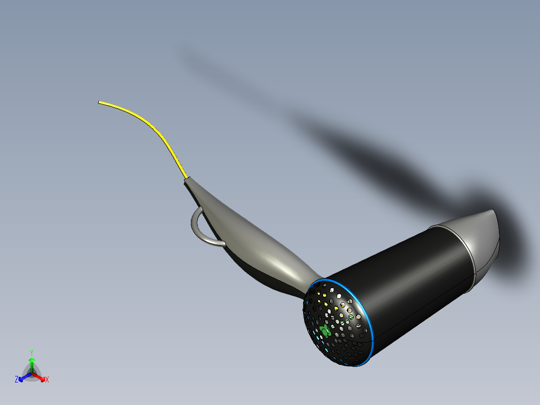 吹风机9正等轴测图