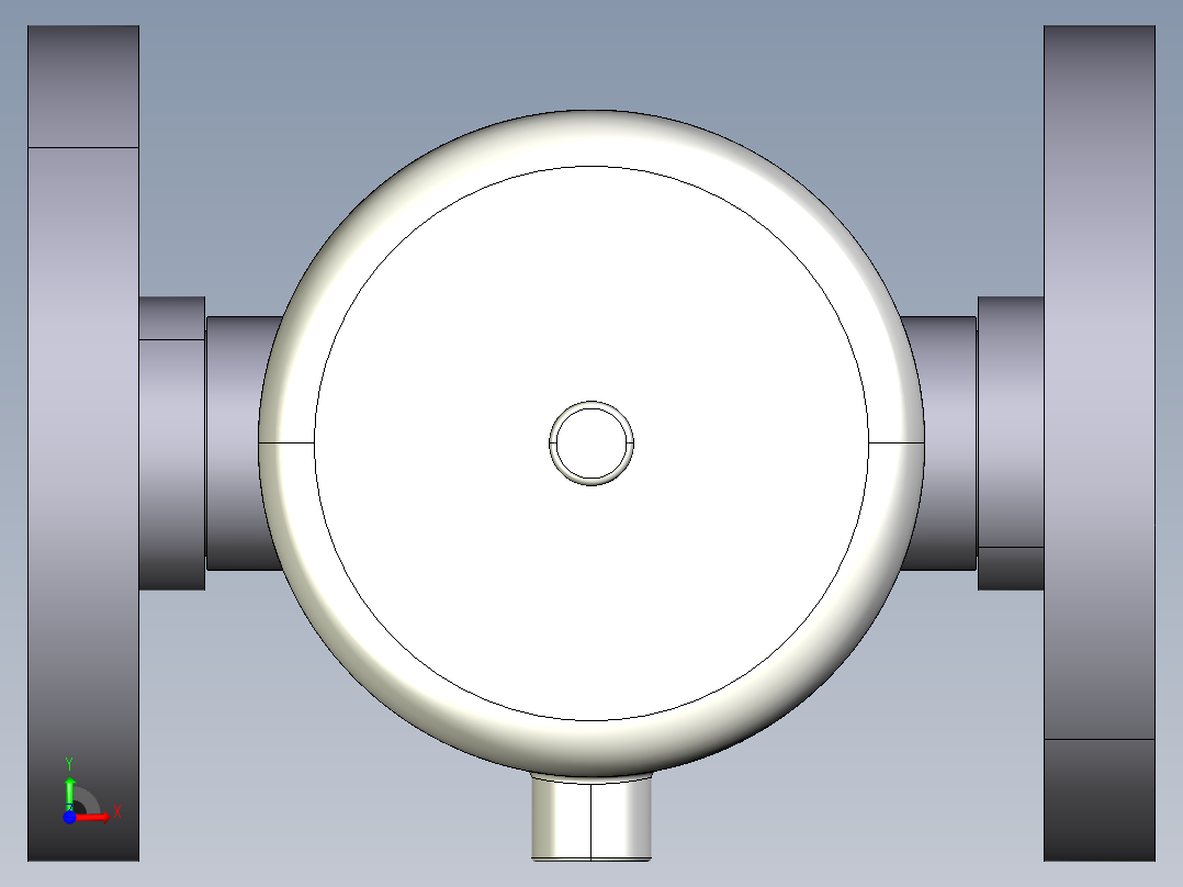 18DKPOVCP DA 气动隔膜阀双作用与固定法兰钻孔PN10 16。面对面根据EN 558-1 PVC-U前视图