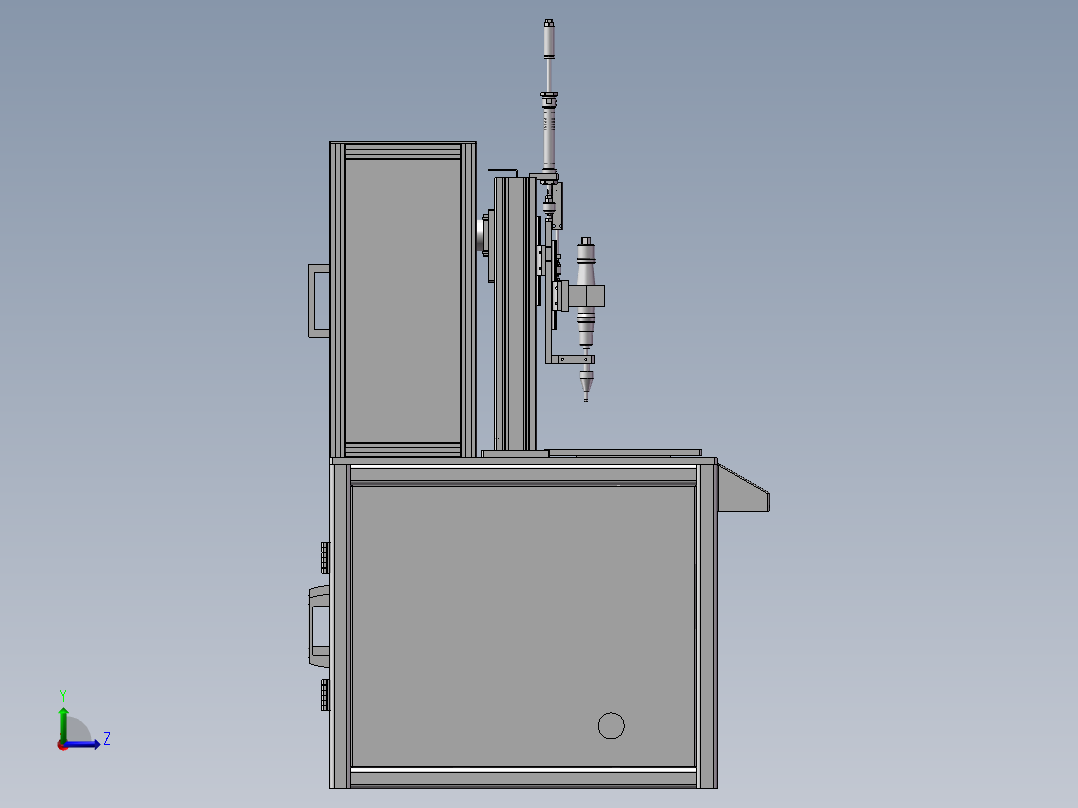 三轴自动锁螺丝机左视图