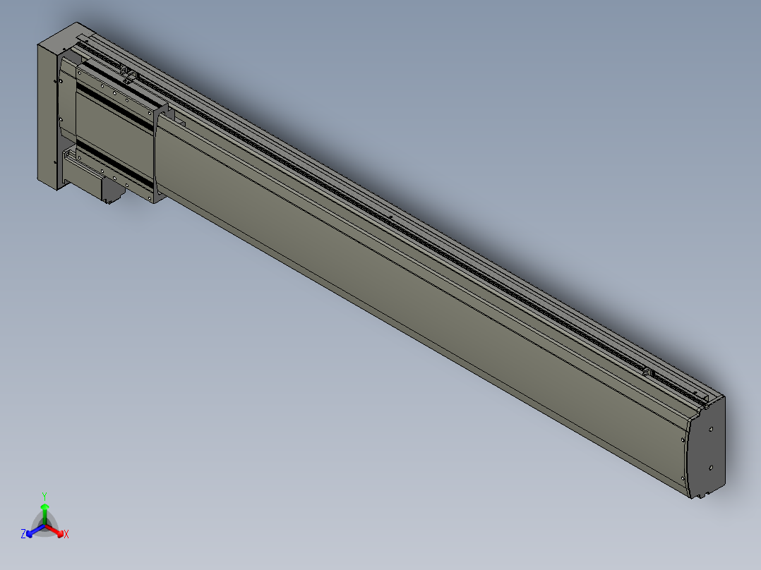 VF丝杆传动-一般环境VF22-S1450-BL正等轴测图