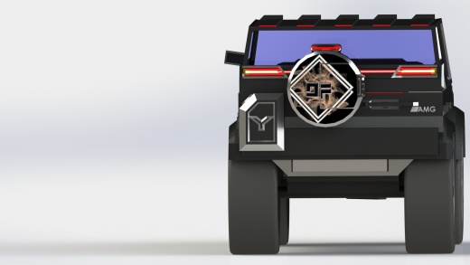 悍马造型越野车3D图纸 Solidworks设计缩略图