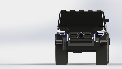 悍马造型越野车3D图纸 Solidworks设计缩略图