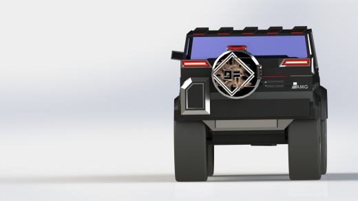 悍马造型越野车3D图纸 Solidworks设计缩略图