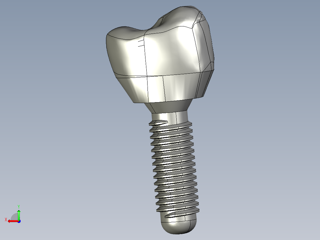 牙科修复术后视图