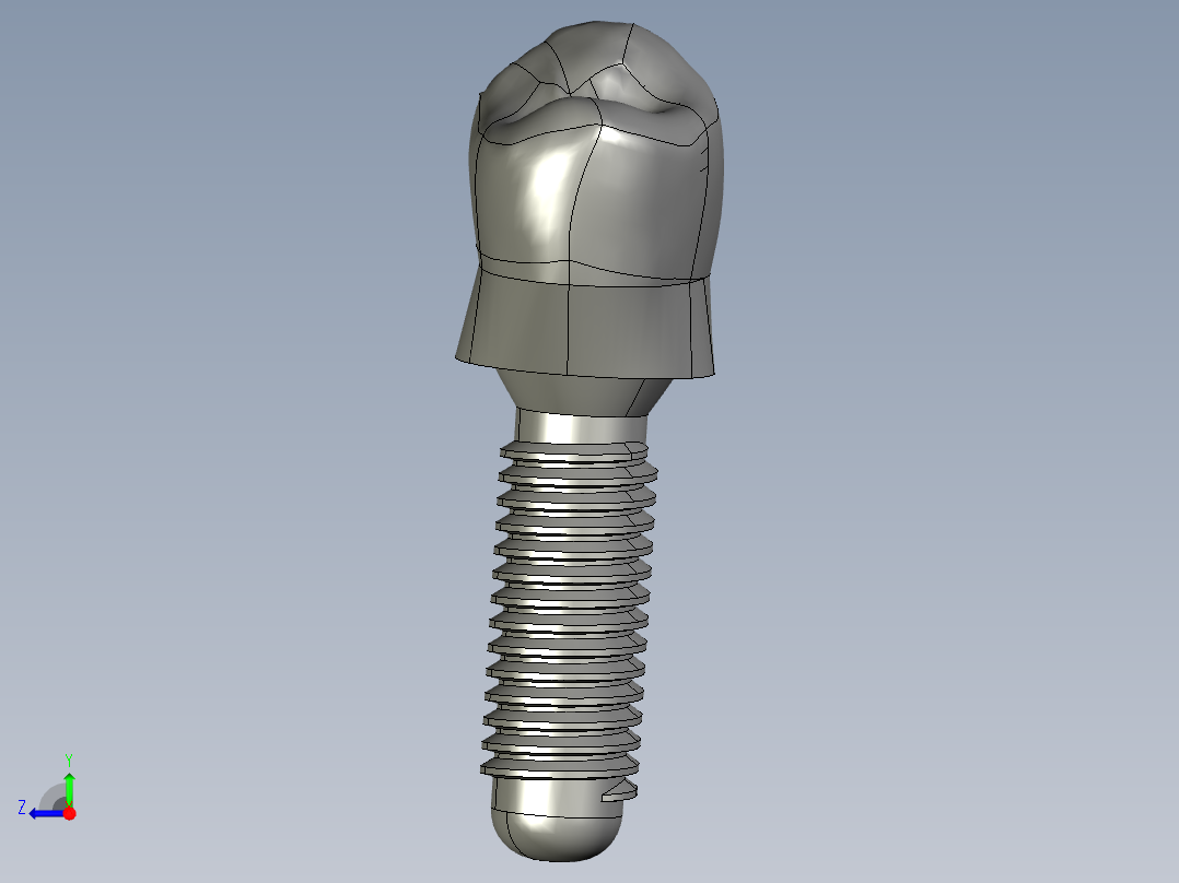 牙科修复术右视图