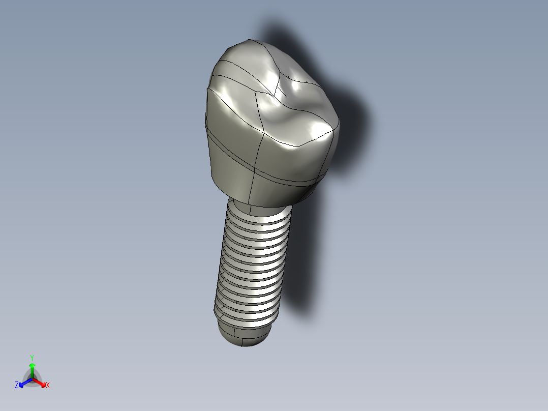 牙科修复术正等轴测图